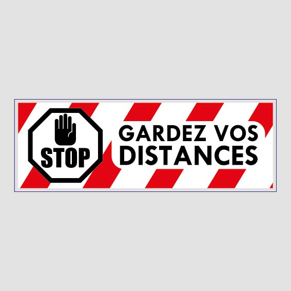 ADHESIF SOL GARDEZ VOS DISTANCES