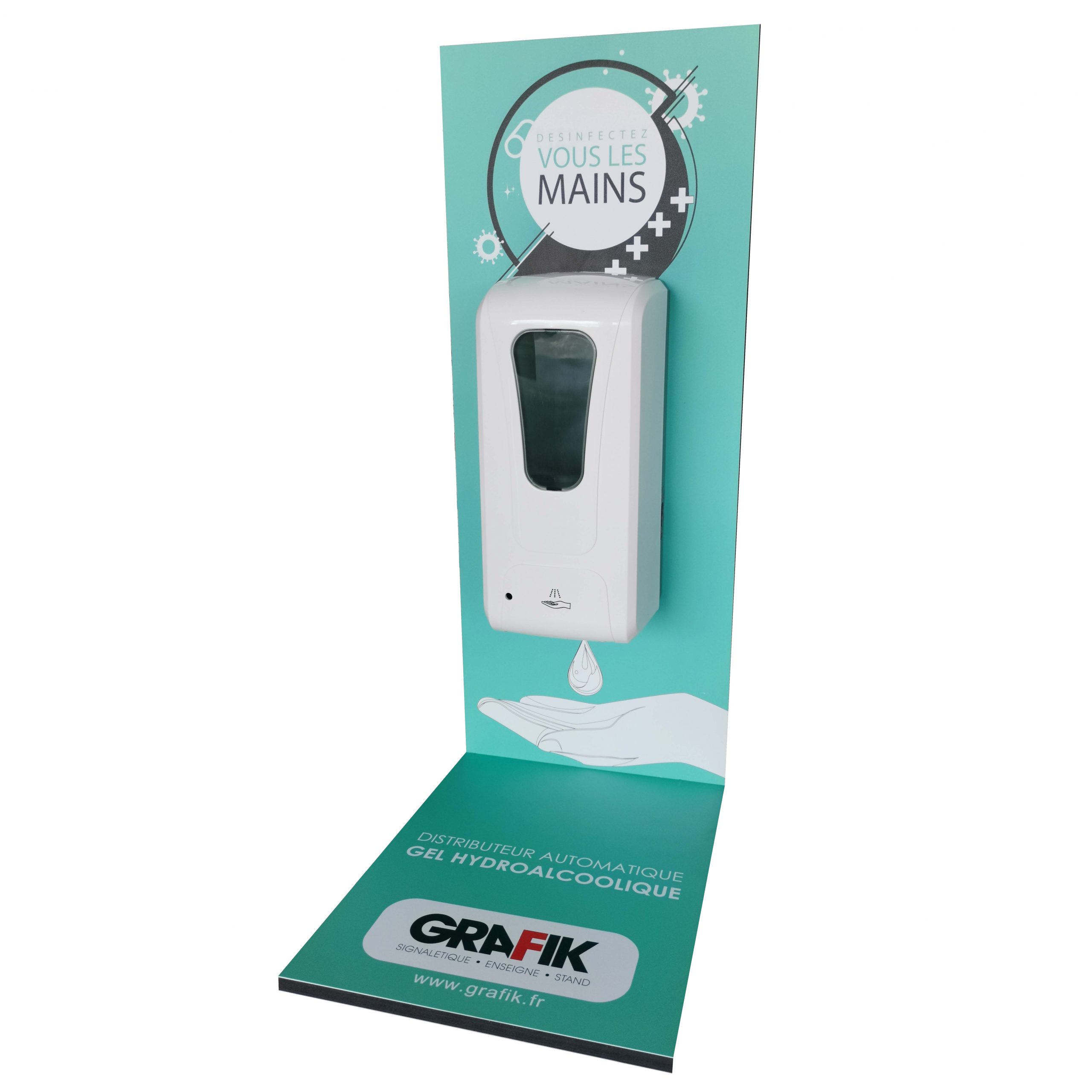 DISTRIBUTEUR DE GEL HYDRO COMPTOIR